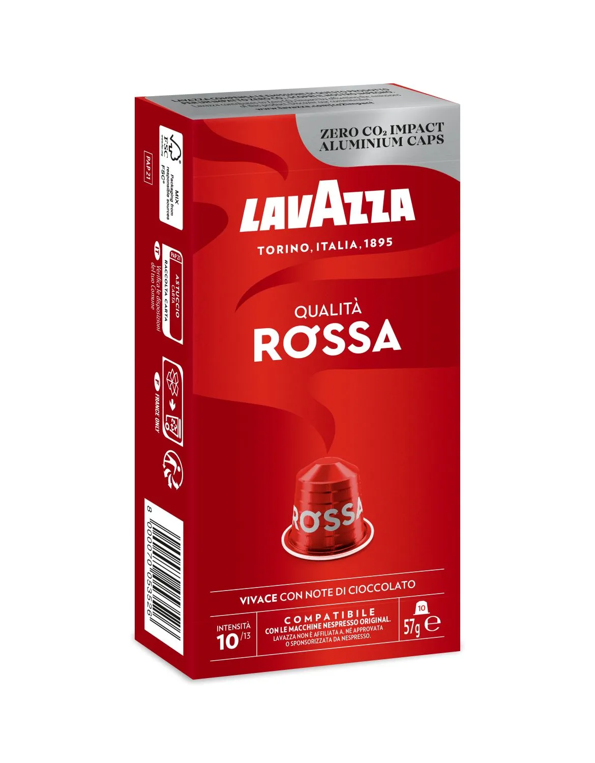 Nespresso Compatible Lavazza Qualita Rossa 100 Coffee Capsules