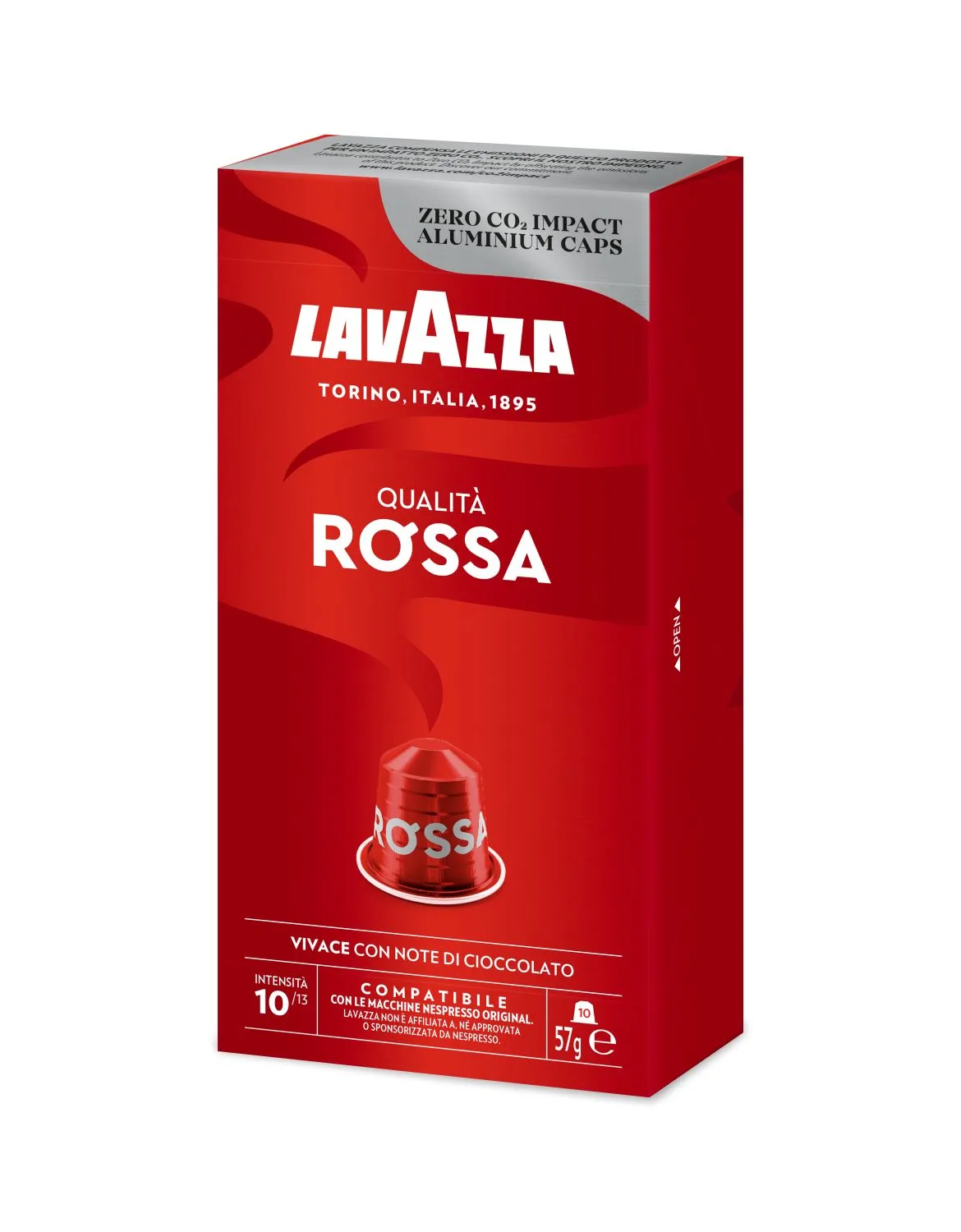 Nespresso Compatible Lavazza Qualita Rossa 100 Coffee Capsules