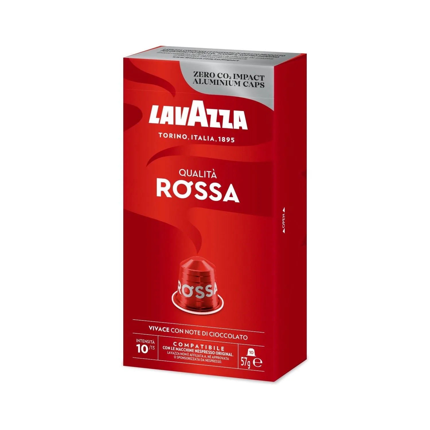 Nespresso Compatible Lavazza Qualita Rossa 50 Coffee Capsules