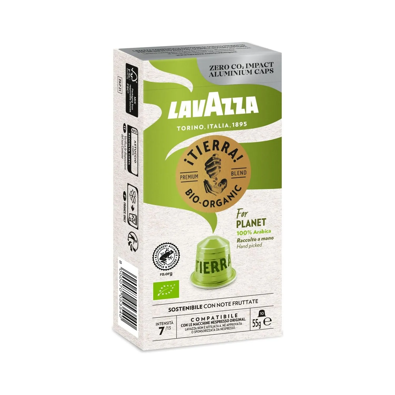 Nespresso Compatible Lavazza Tierra 20 Coffee Capsules