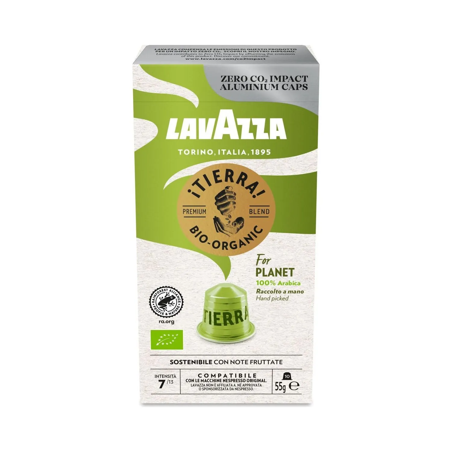 Nespresso Compatible Lavazza Tierra 20 Coffee Capsules
