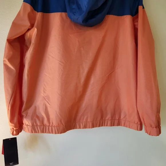NEW Reebok Lined Windbreaker Jacket (FL Gator Colors!) Orange/Blue  L