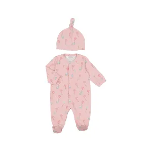 NEW SS25 Mayoral Baby Girls Babygrow with Hat 1706 Rose/95