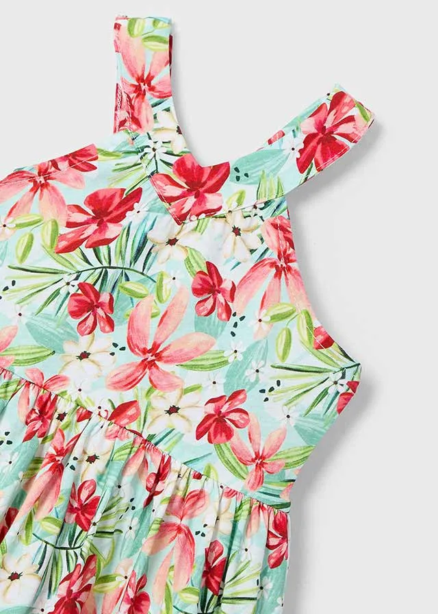 NEW SS25 Mayoral Girls Sun Dress 3938 Aqua/41