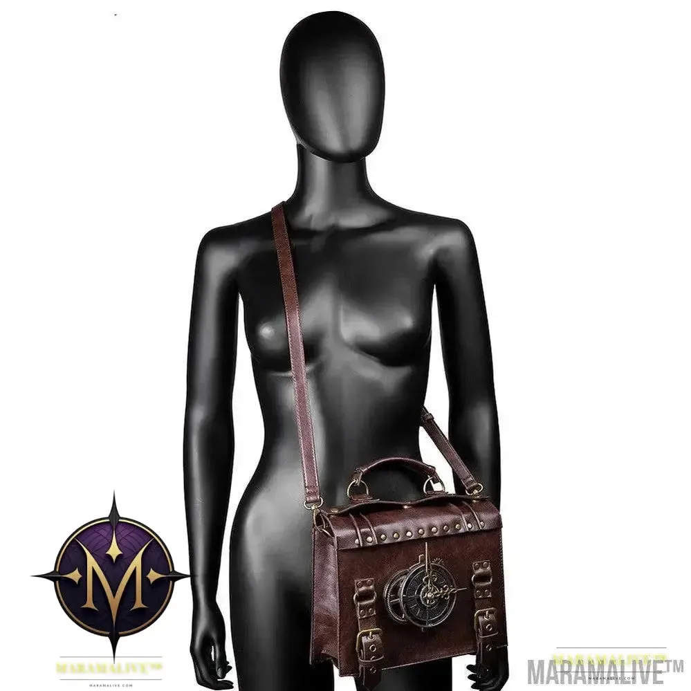 New Style Women's Bag Steampunk Industrial Retro Style Women's One-shoulder Diagonal Bag