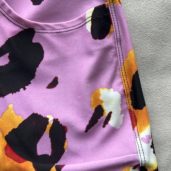 New Twin Fantasy by R13 Abstract Print Patch Pocket Biker Shorts Size Small