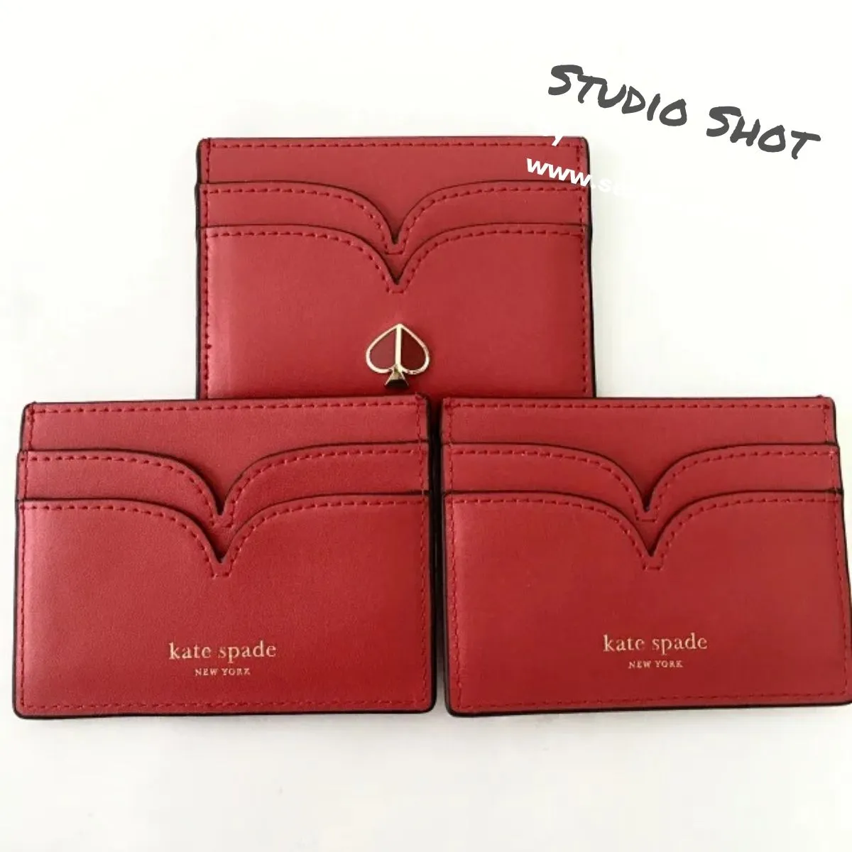 Nicola Bicolor Hot Chili Cardholder