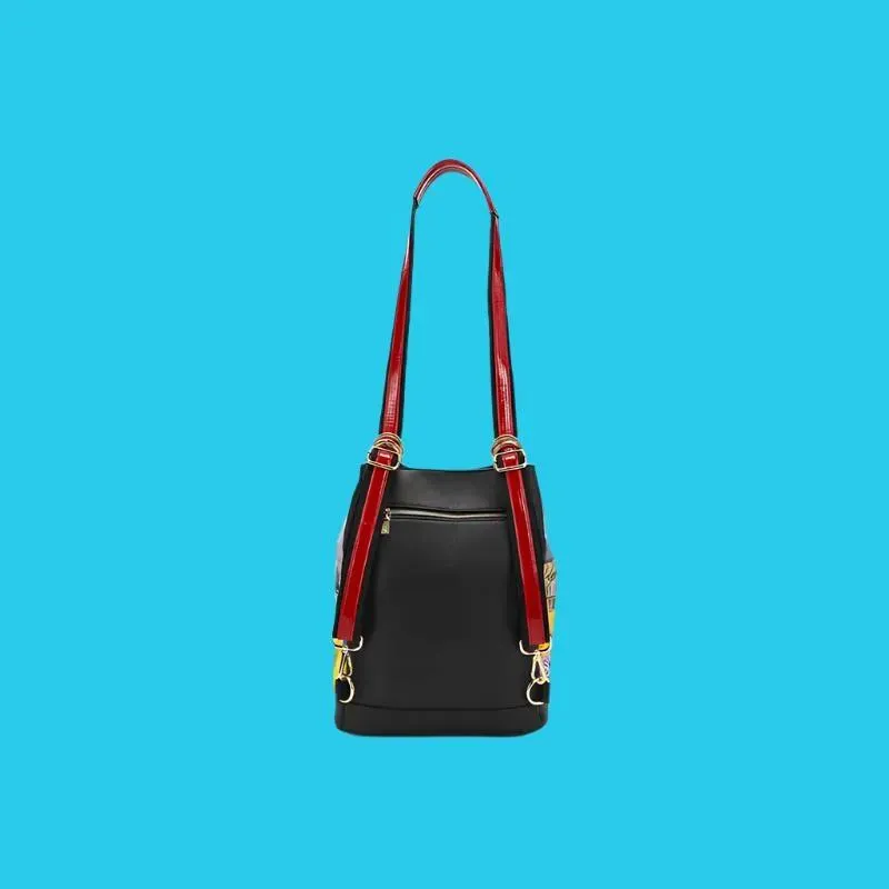 Nicole Lee USA Nylon Multifunctional Bucket Backpack