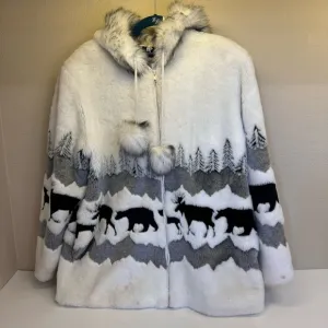 Northern Lifestyles Patterned Funfur Jacket
