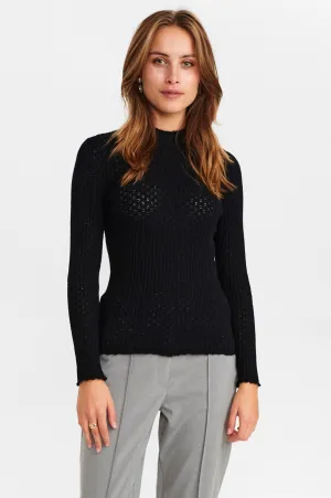 NUCAMBRIA PULLOVER LS - Caviar