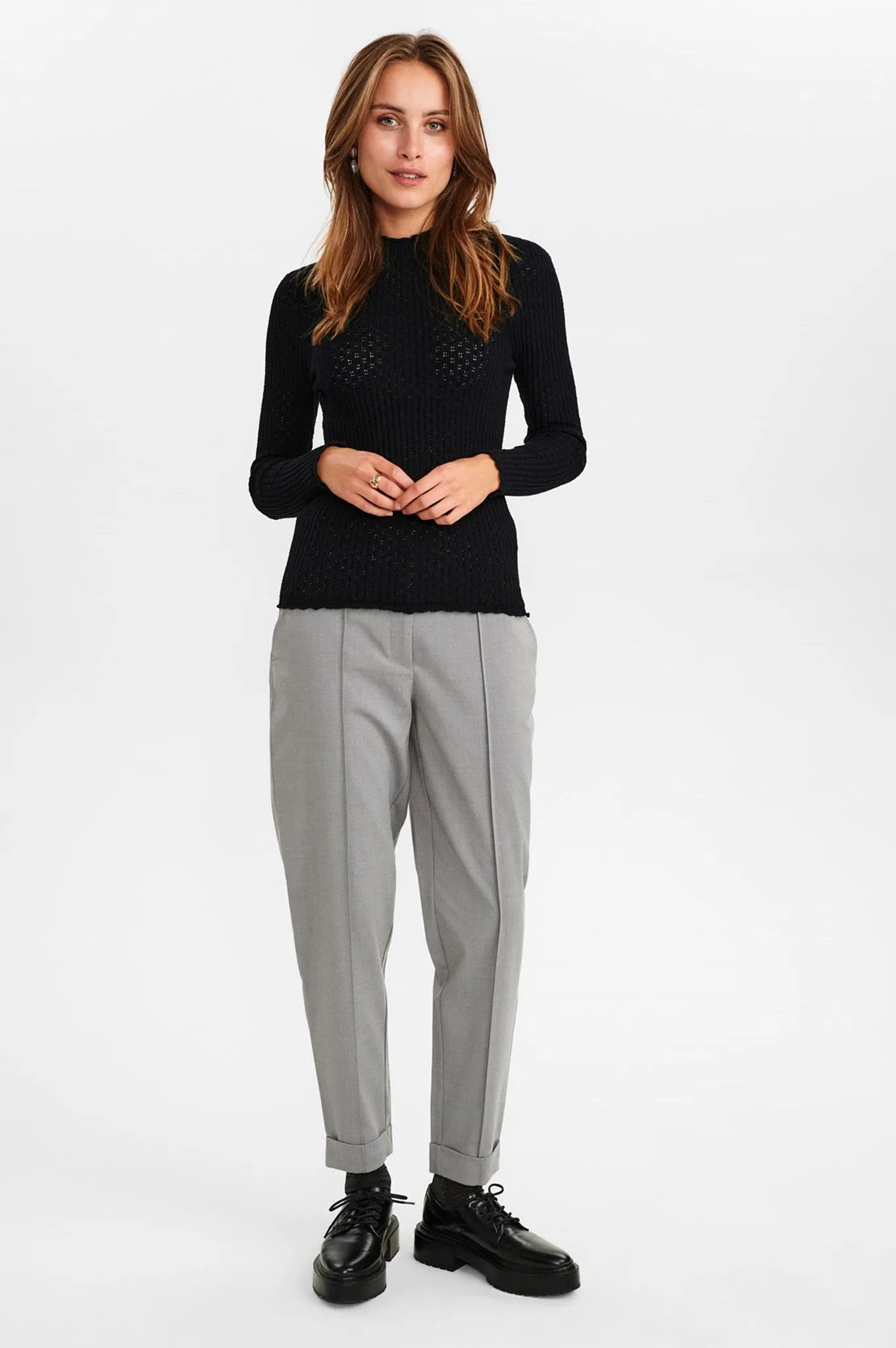 NUCAMBRIA PULLOVER LS - Caviar