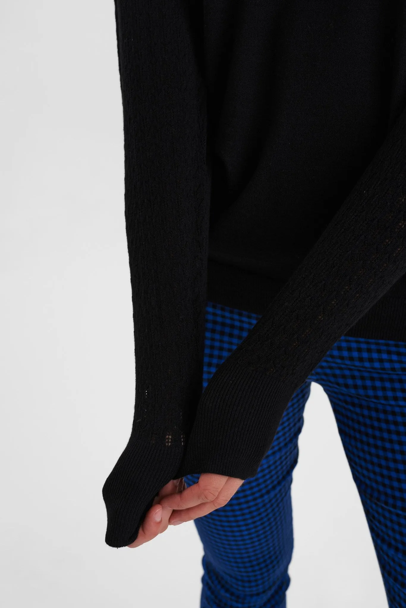 NUCAMELA PULLOVER - Caviar