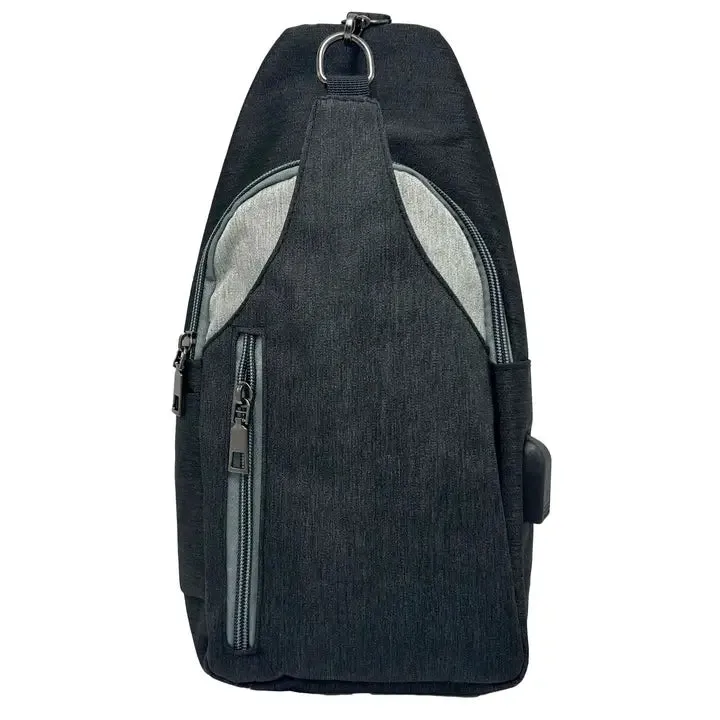 NuPouch Anti-Theft Daypack - Black and Grey