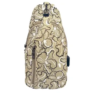 NuPouch Anti-Theft Daypack - Tan Swirl
