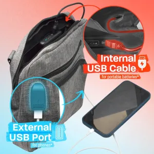 NuPouch Anti-Theft Shoulder Bag-Black