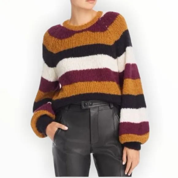 NWT JOIE Izzie striped knitted sweater Wool Alpaca