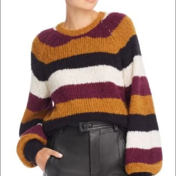 NWT JOIE Izzie striped knitted sweater Wool Alpaca