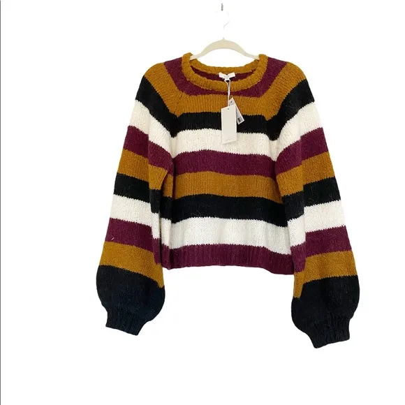 NWT JOIE Izzie striped knitted sweater Wool Alpaca