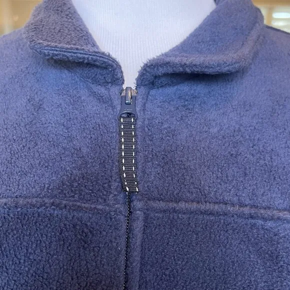 NWT LL Bean Women’s Plus Size 3X Full Zip Winter Fleece Warm Robe Bright Navy