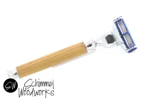 Olive Wood Razor Handle