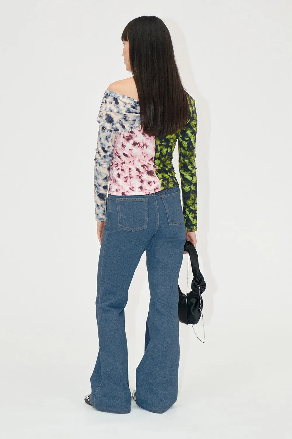 One Shoulder Long Sleeve Top
