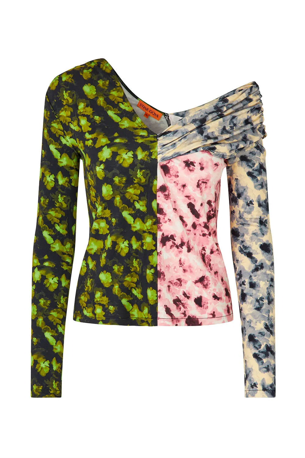 One Shoulder Long Sleeve Top