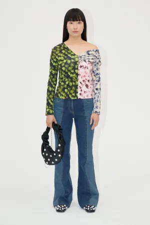 One Shoulder Long Sleeve Top