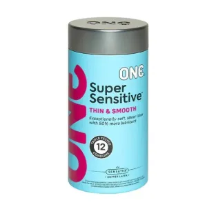 ONE Super Sensitive Latex Condoms - 12 Pack