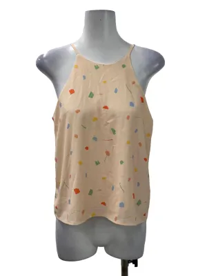 Orange Patterned Halter Top