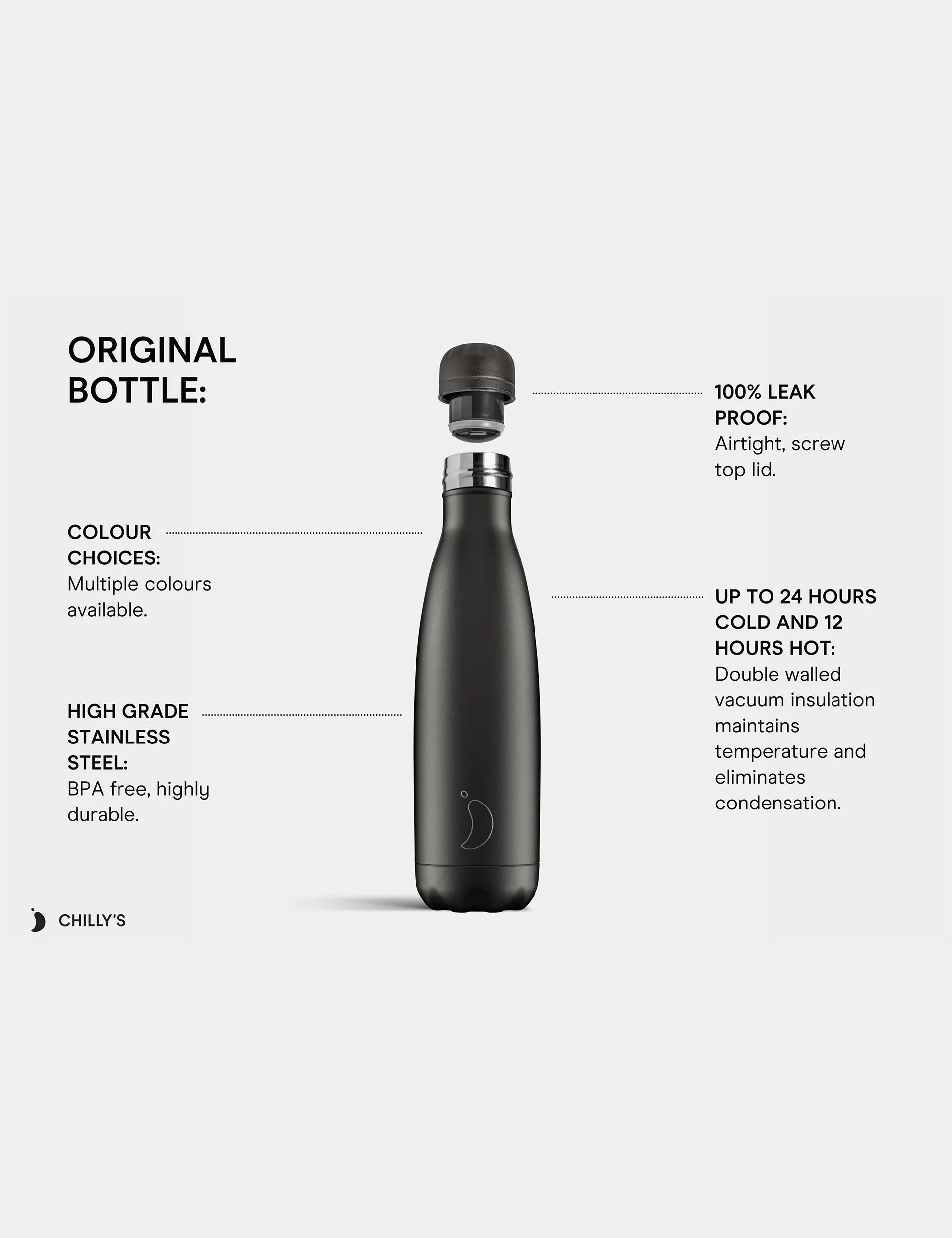 Original Water Bottle 500ml - Sky
