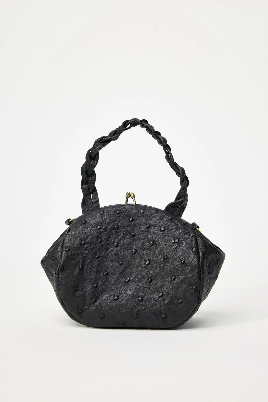 Ostrich Top Handle Bag