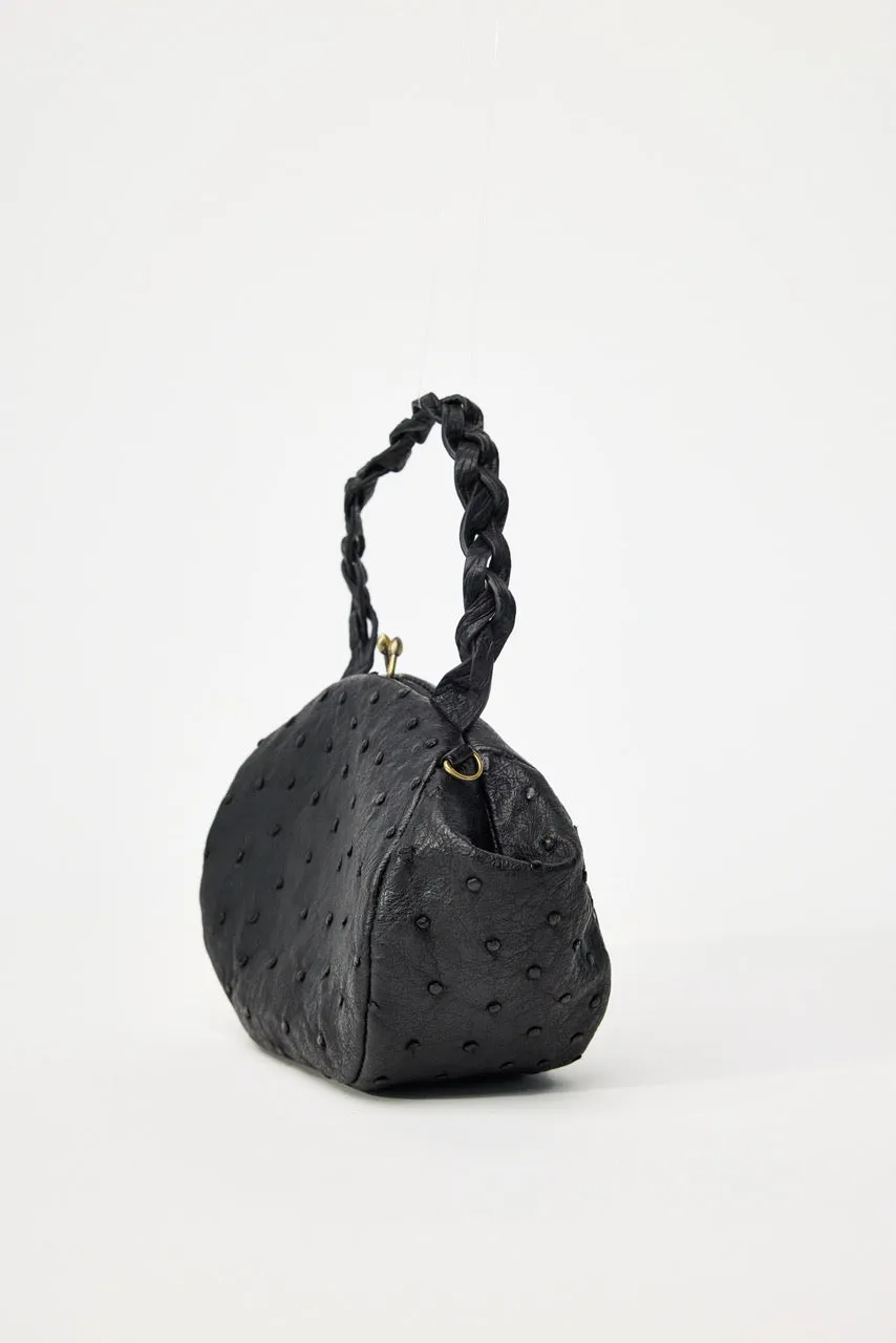 Ostrich Top Handle Bag
