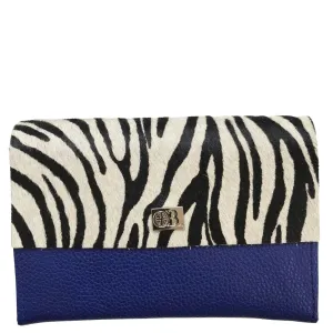Owen Barry Small Vermont Leather Purse - Zebra Malibu