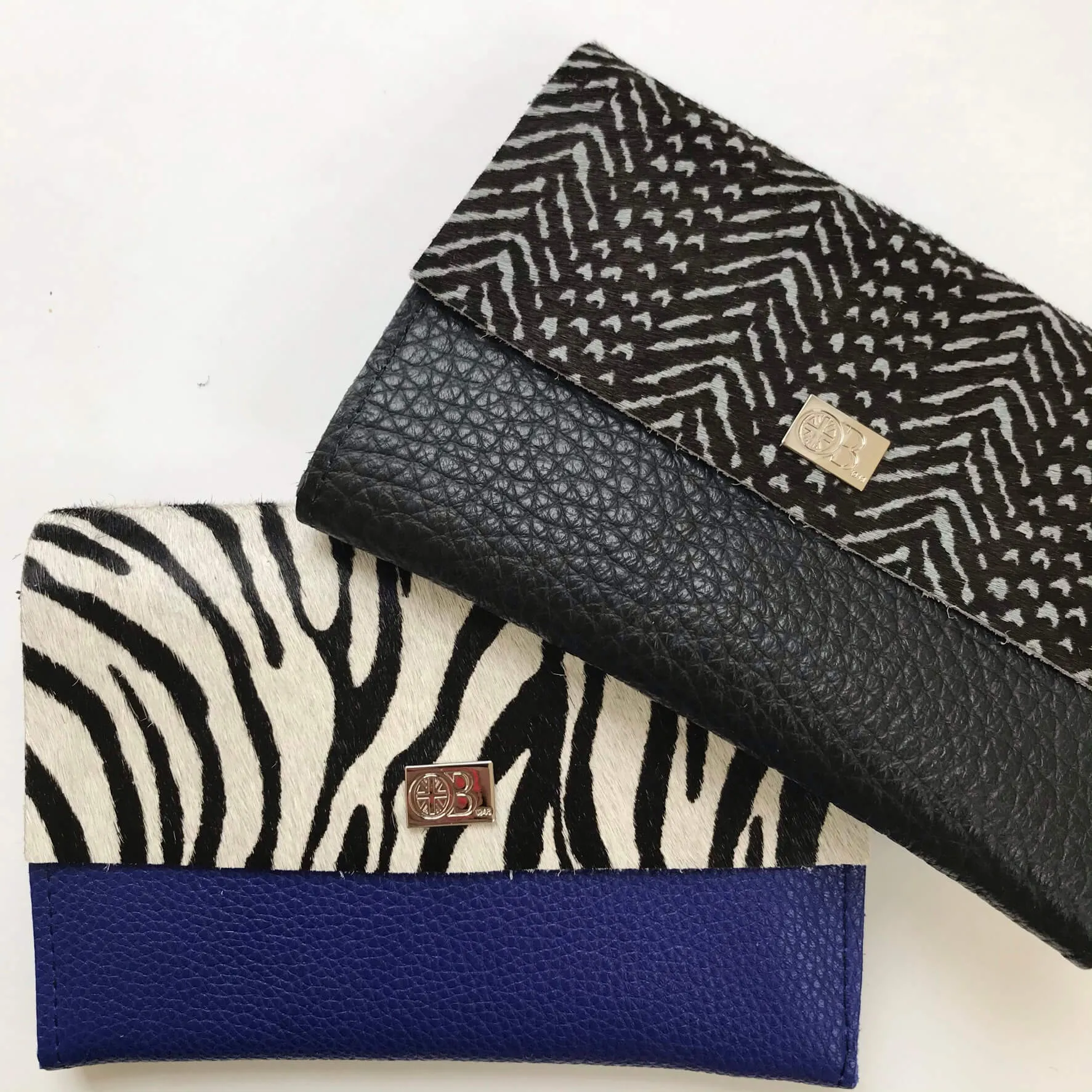 Owen Barry Small Vermont Leather Purse - Zebra Malibu