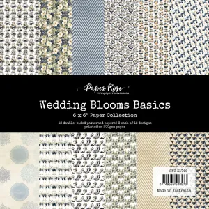 Paper Rose Studio - Wedding Blooms - Basics 6x6 Paper Collection