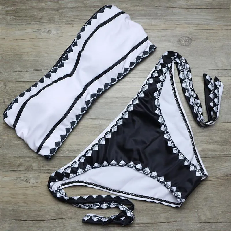 Patterned Bikini Set
