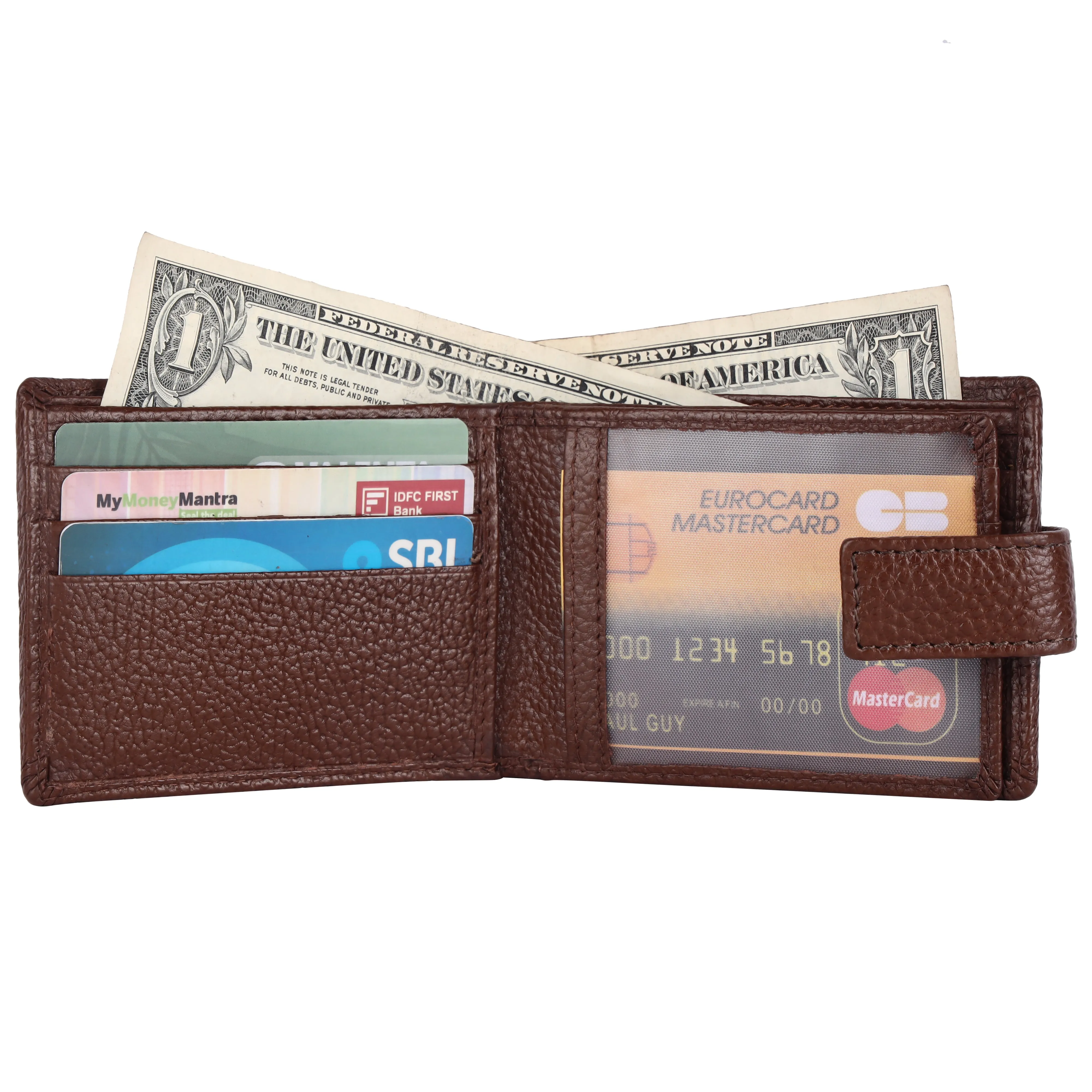 Pebble Texture 12 Card Billfold Wallet #1074L