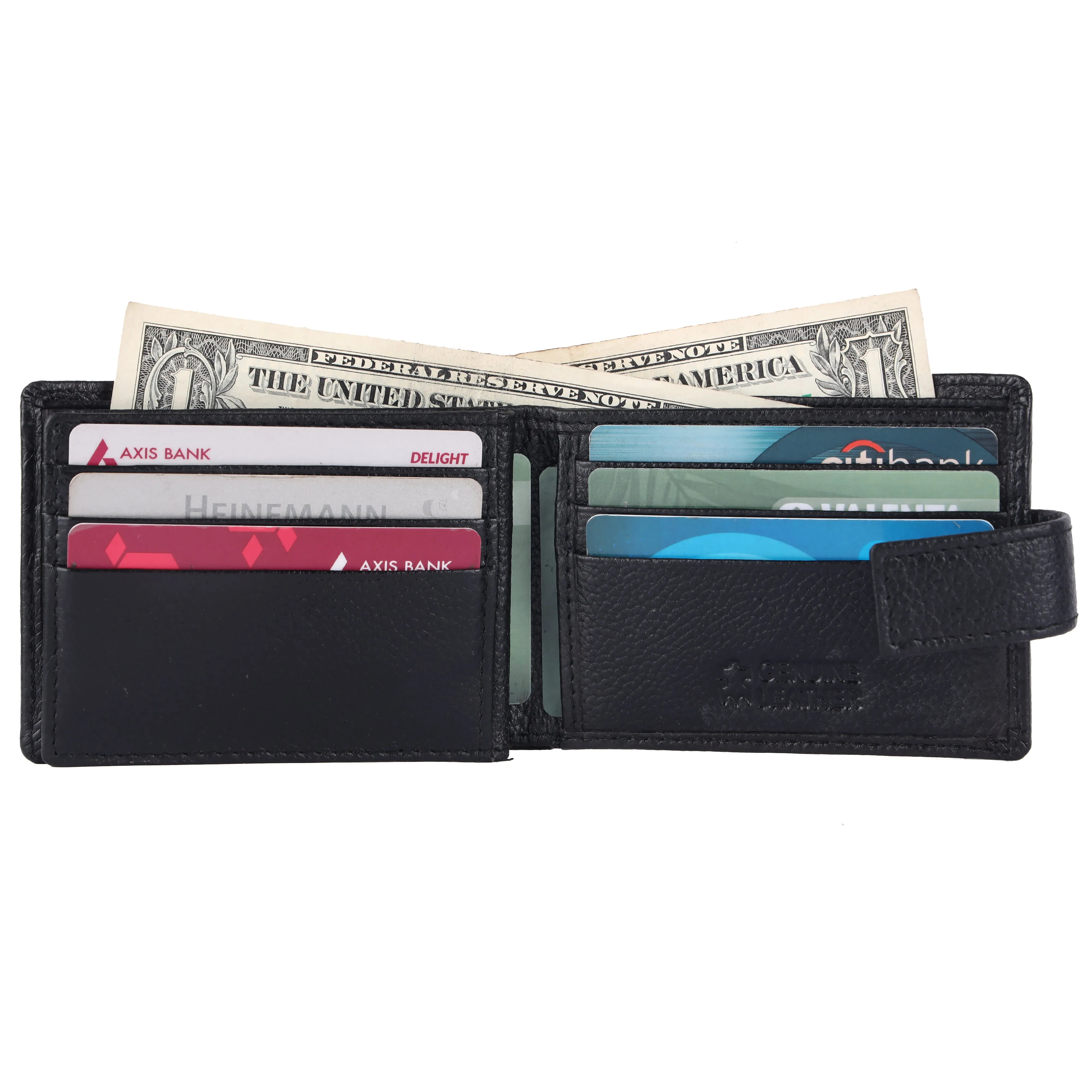 Pebble Texture 12 Card Billfold Wallet #1074L