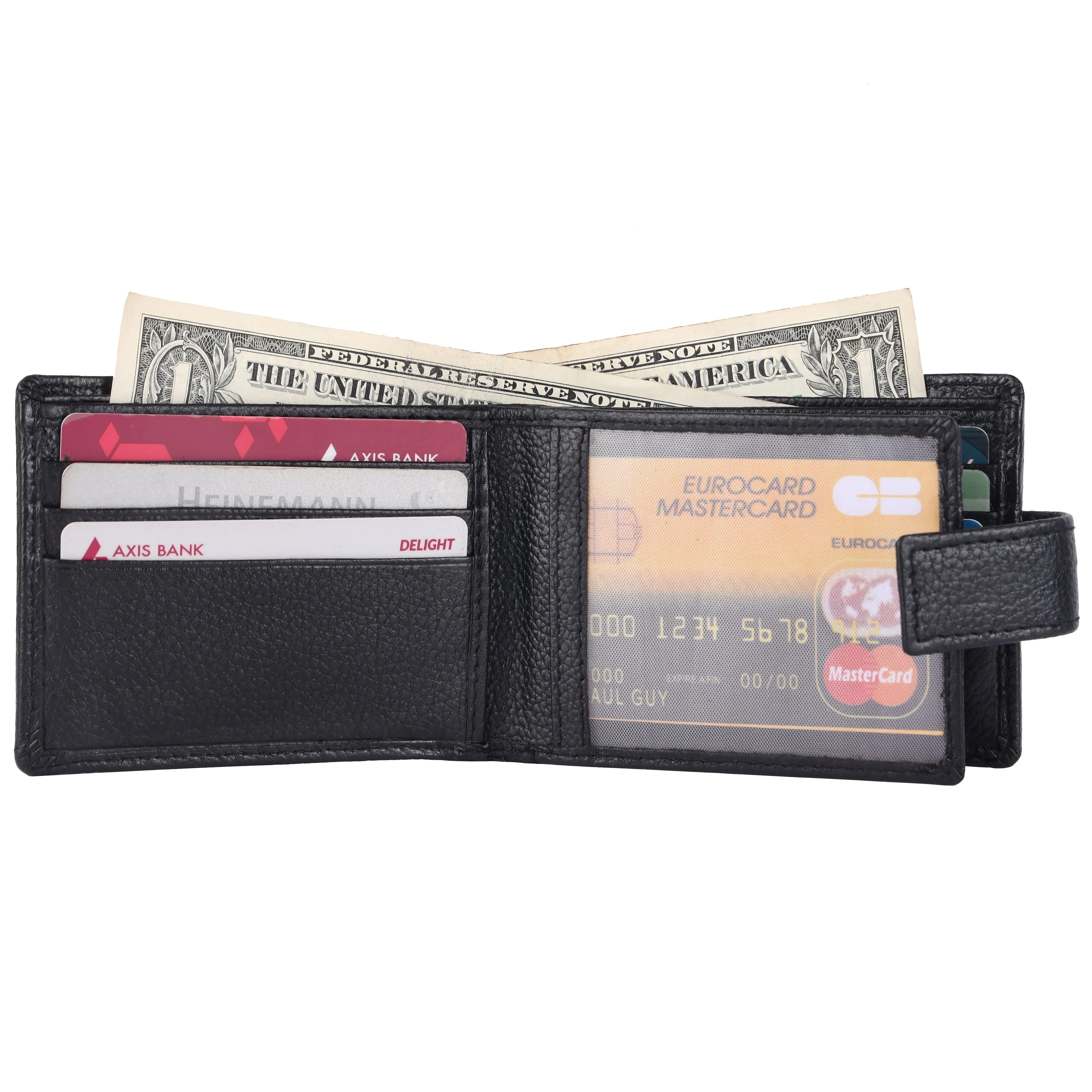 Pebble Texture 12 Card Billfold Wallet #1074L