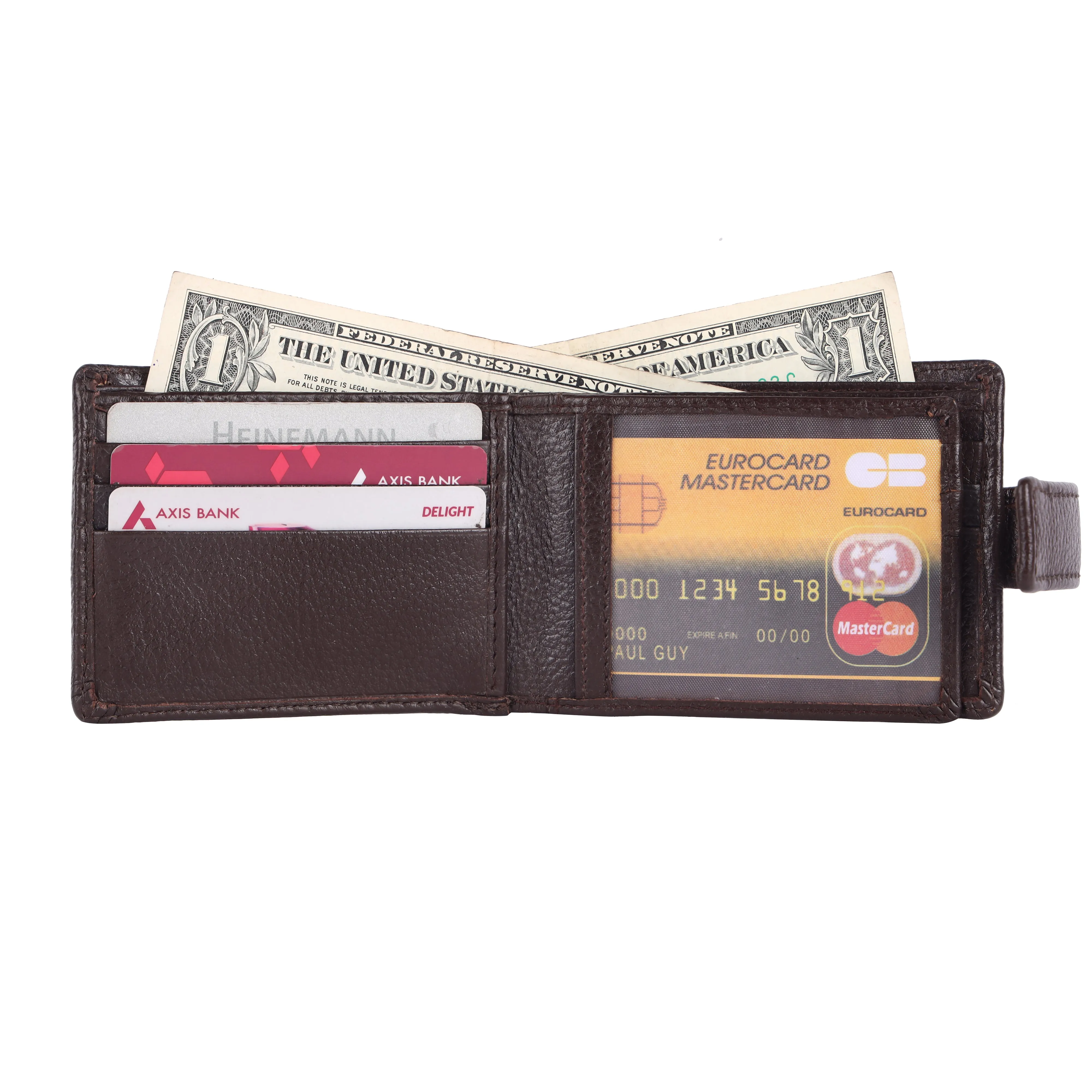 Pebble Texture 12 Card Billfold Wallet #1074L