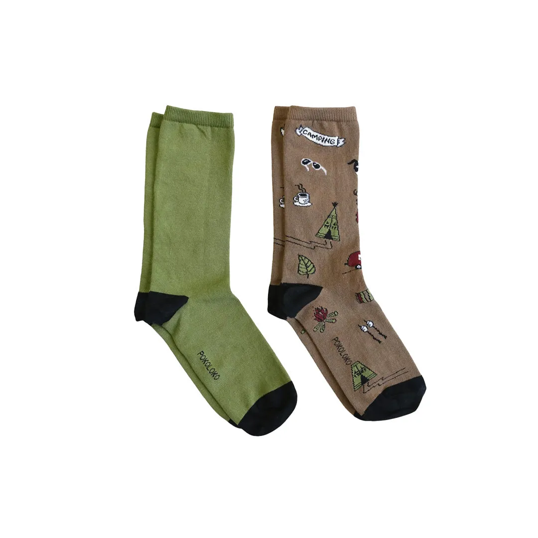 Pima Cotton Socks Patterned 2 Pack