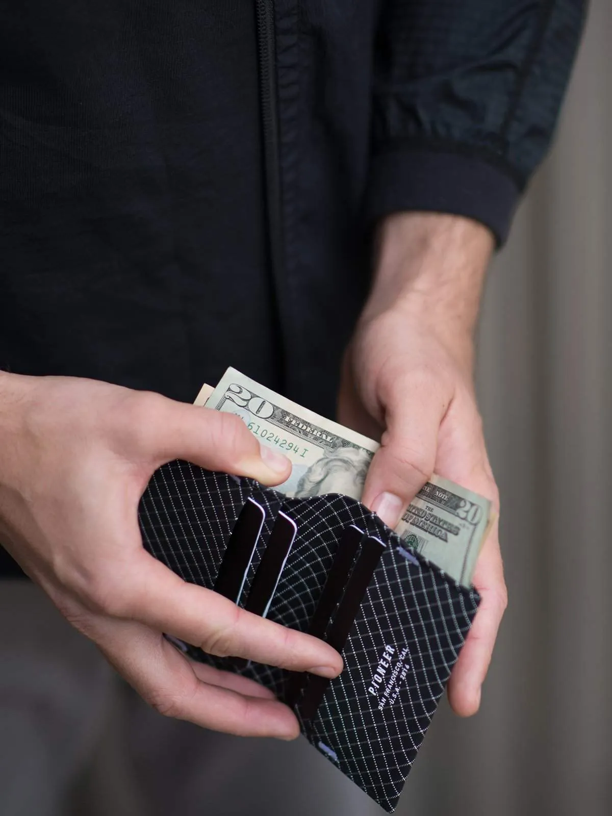 Pioneer Division Bifold Wallet 10XD Ripstop Black