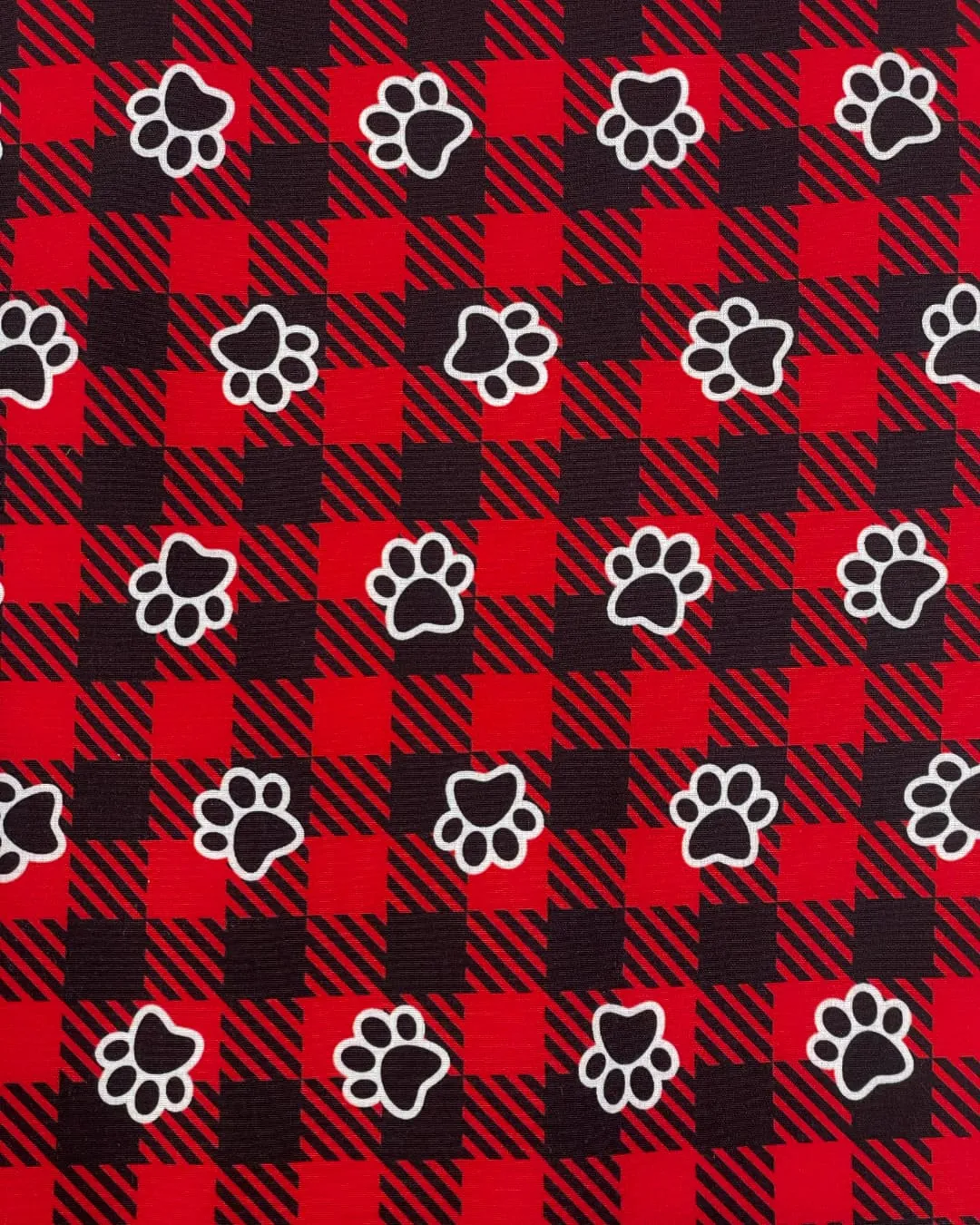 Plaid Paws Women's Scrub Top - 9810