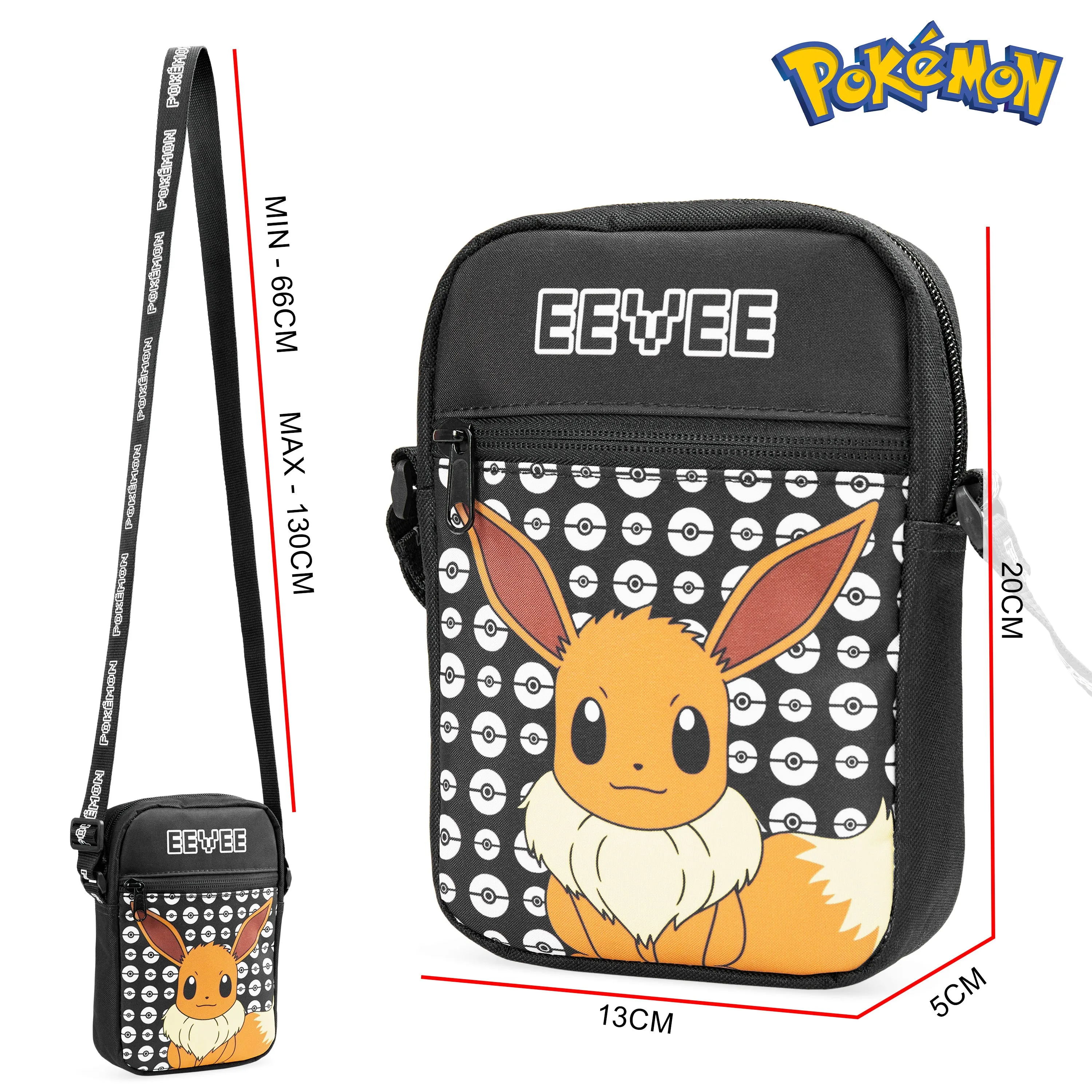 Pokemon Shoulder Bag Cross Body Bag for Kids - EEVEE