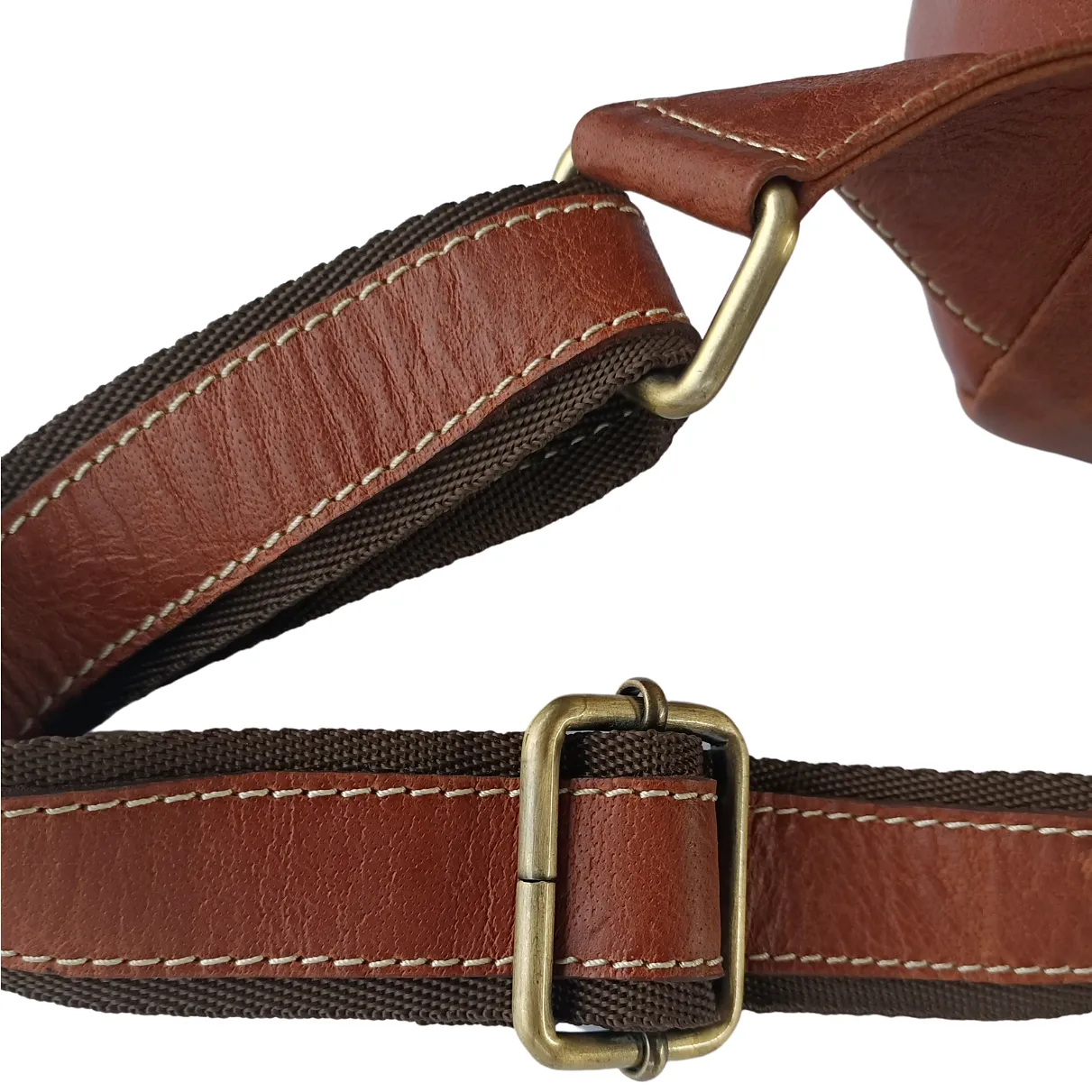 Portable Leather Backpack