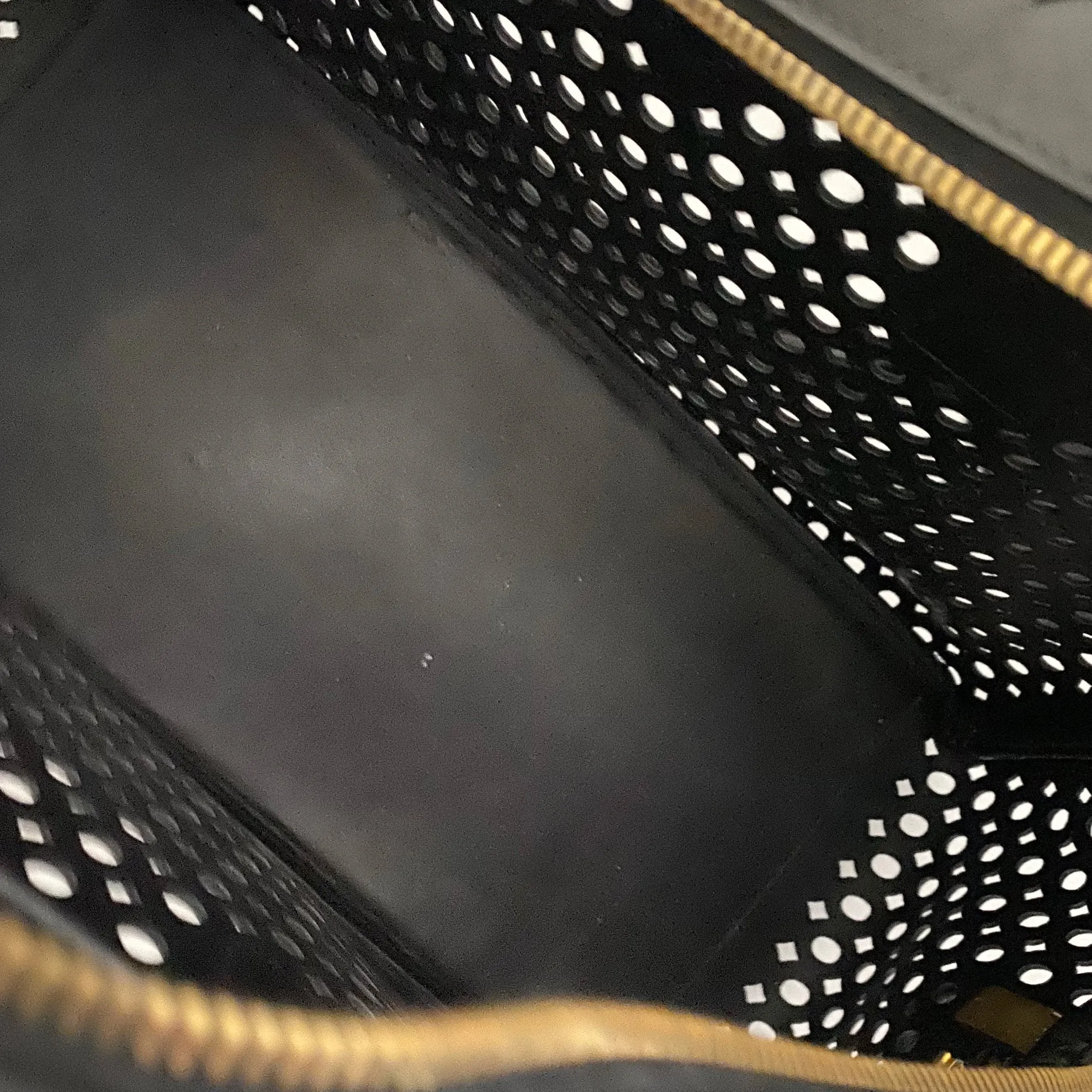Prada Black Perforated Top Handle Bag