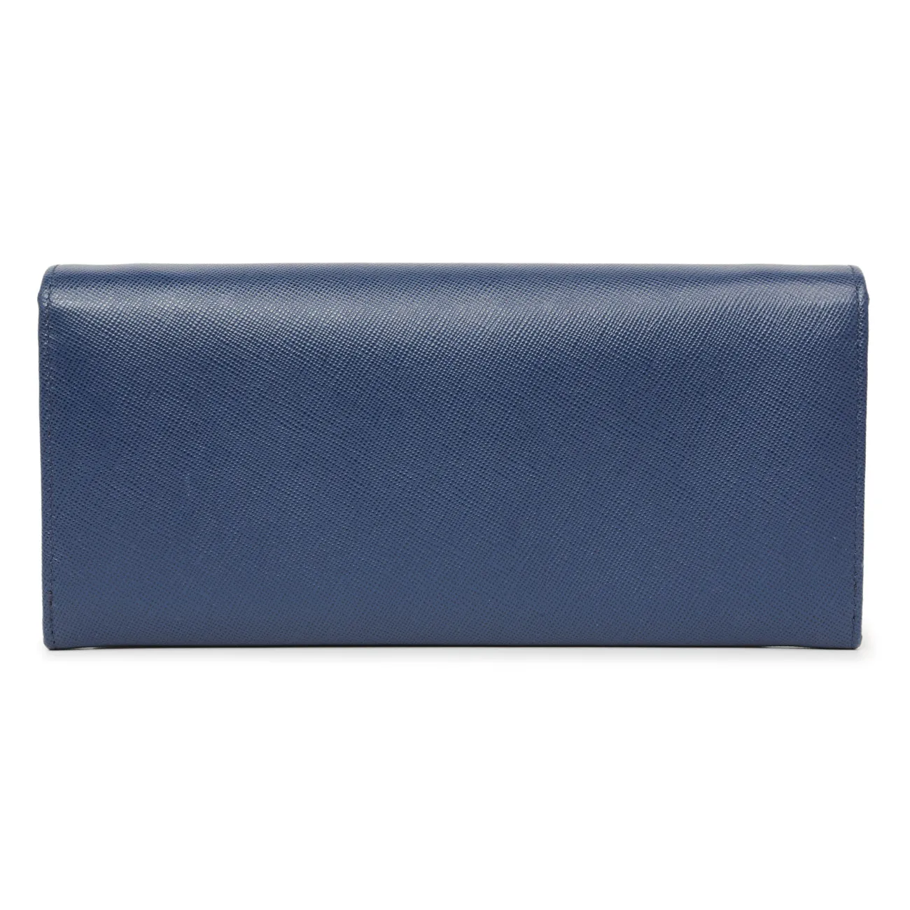 Prada Blue Saffiano Chain Wallet