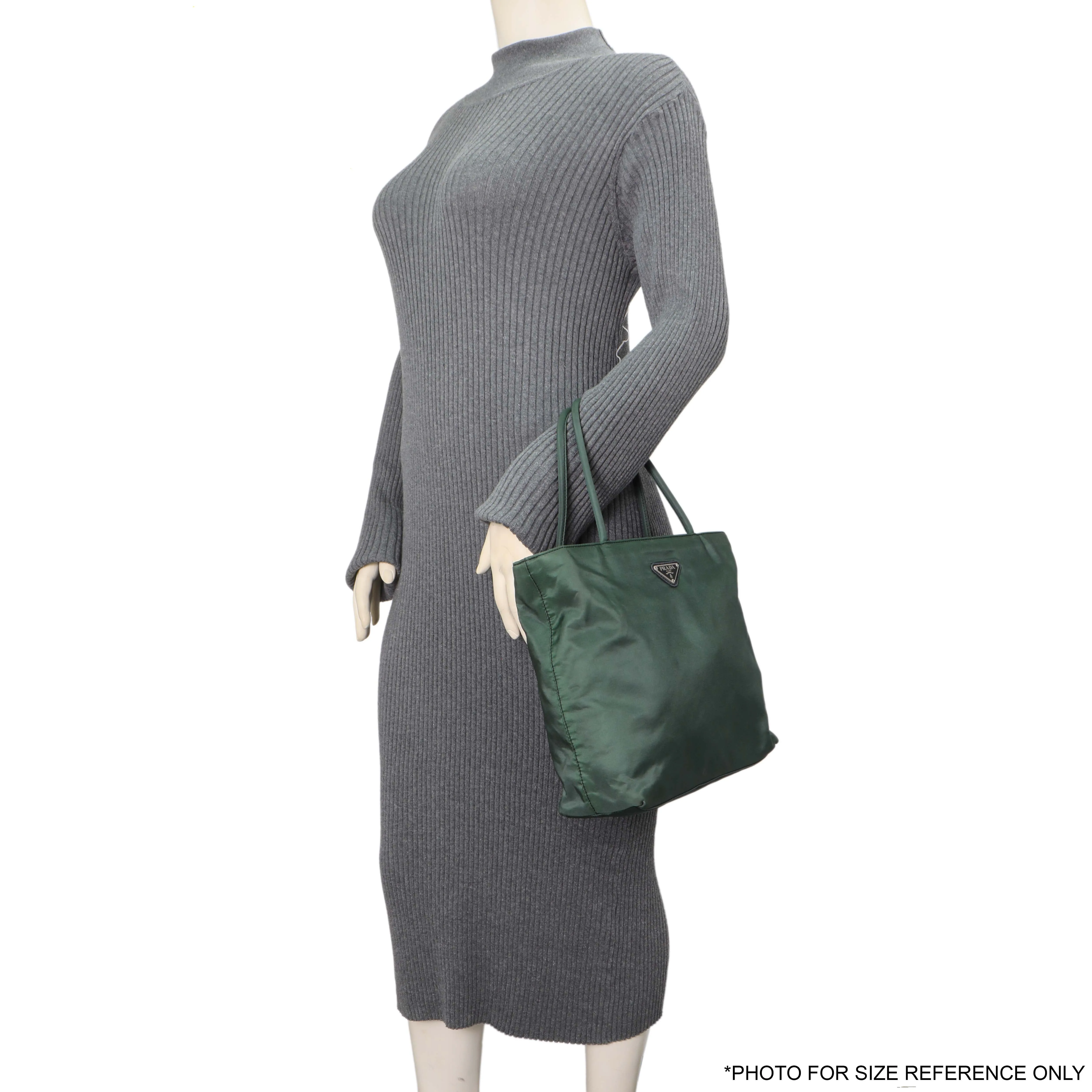 Prada Green Tessuto Nylon City Tote