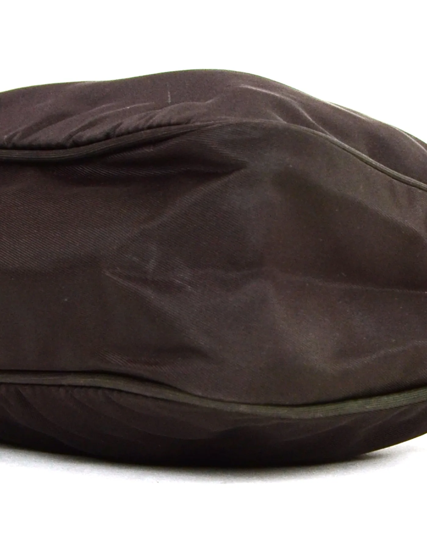 Prada Vintage Brown Nylon Mini Handbag