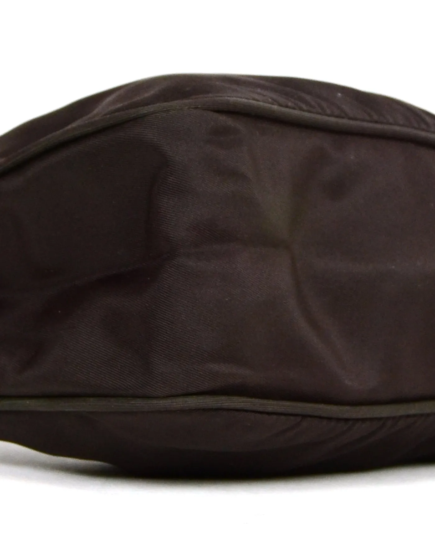 Prada Vintage Brown Nylon Mini Handbag